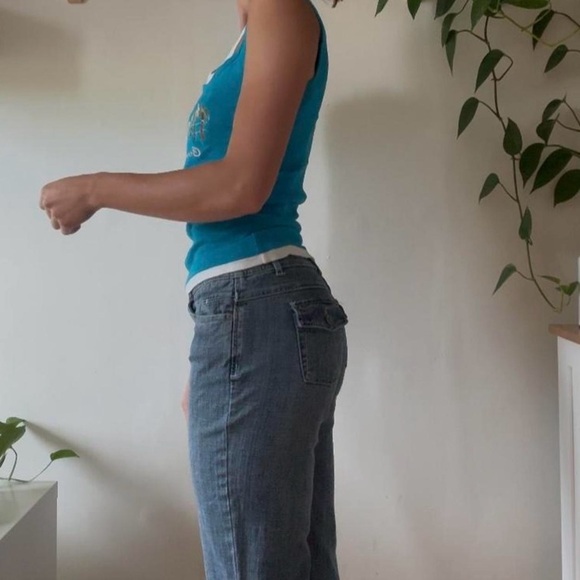 Y2K 2000’s Curacao Layered Camisole (Small) - Picture 2 of 5